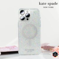 Kate Spade รุ่น Protective Case with MagSafe - เคส iPhone 15 Pro - สี Chunky Glitter Iridescent