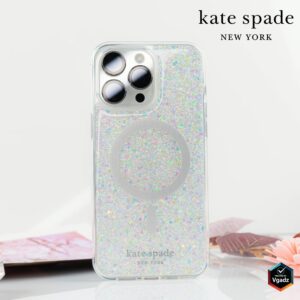 Kate Spade รุ่น Protective Case with MagSafe - เคส iPhone 15 Pro - สี Chunky Glitter Iridescent