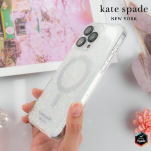 Kate Spade รุ่น Protective Case with MagSafe - เคส iPhone 15 Pro - สี Chunky Glitter Iridescent