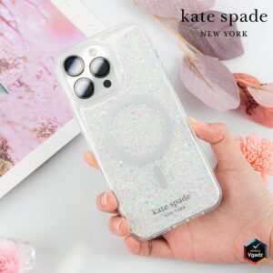 Kate Spade รุ่น Protective Case with MagSafe - เคส iPhone 15 Pro - สี Chunky Glitter Iridescent