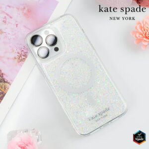 Kate Spade รุ่น Protective Case with MagSafe - เคส iPhone 15 Pro - สี Chunky Glitter Iridescent