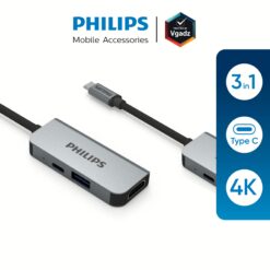 อุปกรณ์เชื่อมต่อ Philips รุ่น 3 in 1 Hub C to HDMI - สี Silver