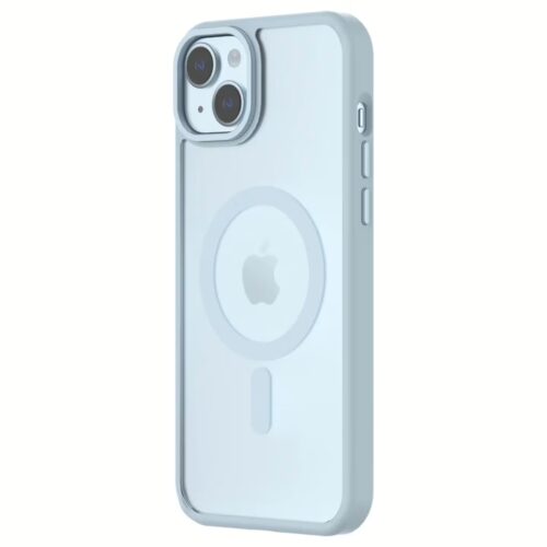 QDOS รุ่น Hybrid Soft with Snap (MagSafe) - เคส iPhone 15 Plus - สี Light Blue - Image 3