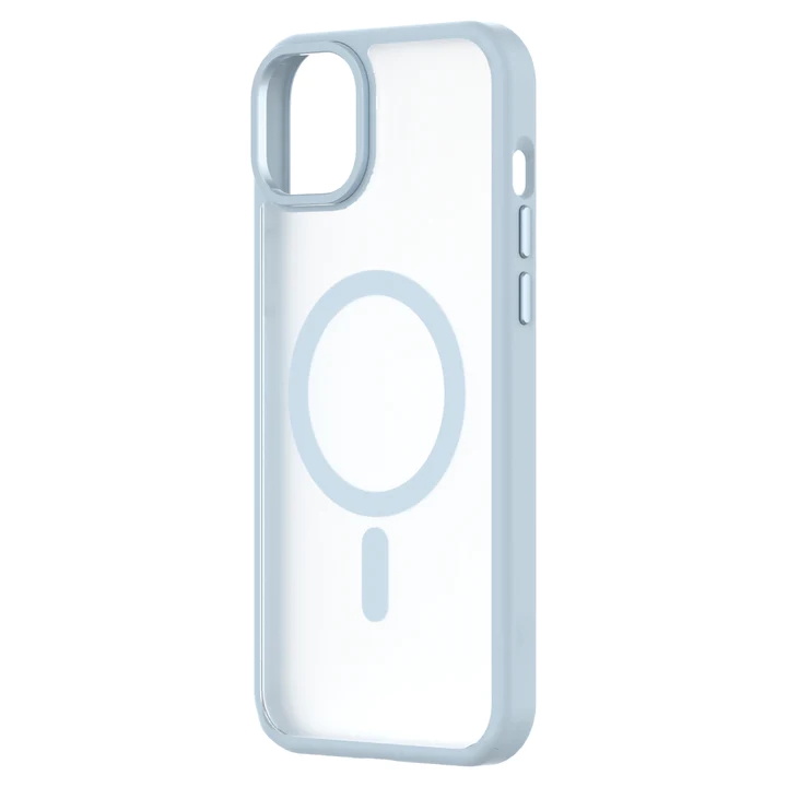 QDOS รุ่น Hybrid Soft with Snap (MagSafe) - เคส iPhone 15 Plus - สี Light Blue