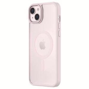 QDOS รุ่น Hybrid Soft with Snap (MagSafe) - เคส iPhone 15 Plus - สี Light Pink