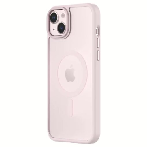QDOS รุ่น Hybrid Soft with Snap (MagSafe) - เคส iPhone 15 Plus - สี Light Pink - Image 3