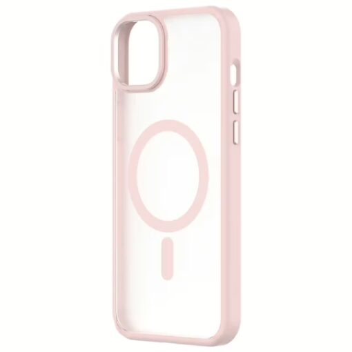 QDOS รุ่น Hybrid Soft with Snap (MagSafe) - เคส iPhone 15 Plus - สี Light Pink - Image 6