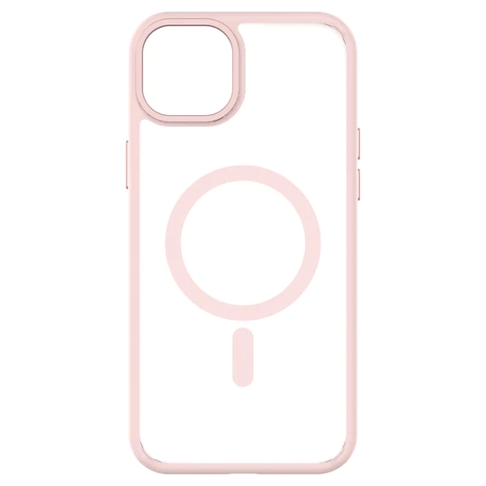 Qdos รุ่น Hybrid Soft with Snap (MagSafe) - เคส iPhone 15 Plus - สี Light Pink