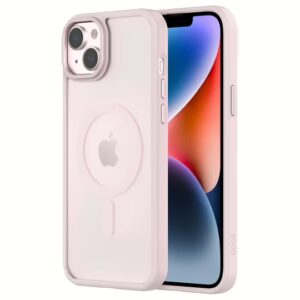 QDOS รุ่น Hybrid Soft with Snap (MagSafe) - เคส iPhone 15 Plus - สี Light Pink