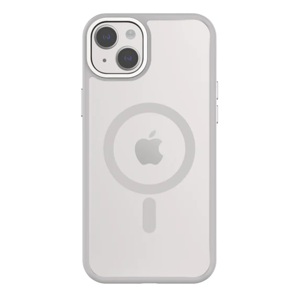 QDOS รุ่น Hybrid Soft with Snap (MagSafe) - เคส iPhone 15 Plus - สี White Grey