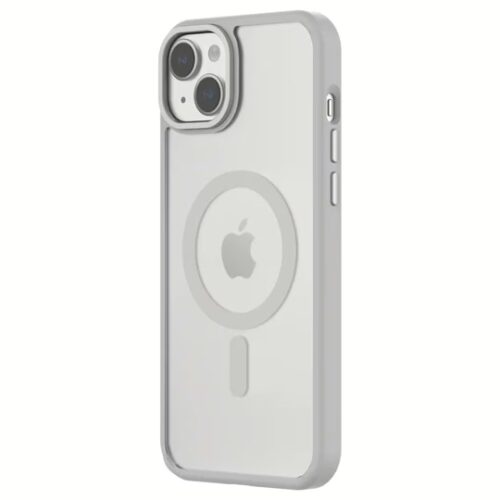 QDOS รุ่น Hybrid Soft with Snap (MagSafe) - เคส iPhone 15 Plus - สี White Grey - Image 3