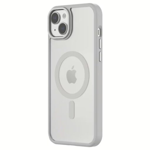 QDOS รุ่น Hybrid Soft with Snap (MagSafe) - เคส iPhone 15 Plus - สี White Grey - Image 3