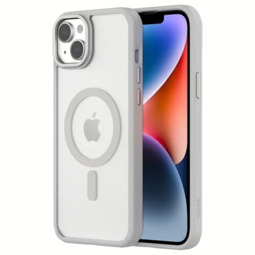 QDOS รุ่น Hybrid Soft with Snap (MagSafe) - เคส iPhone 15 Plus - สี White Grey - Image 2