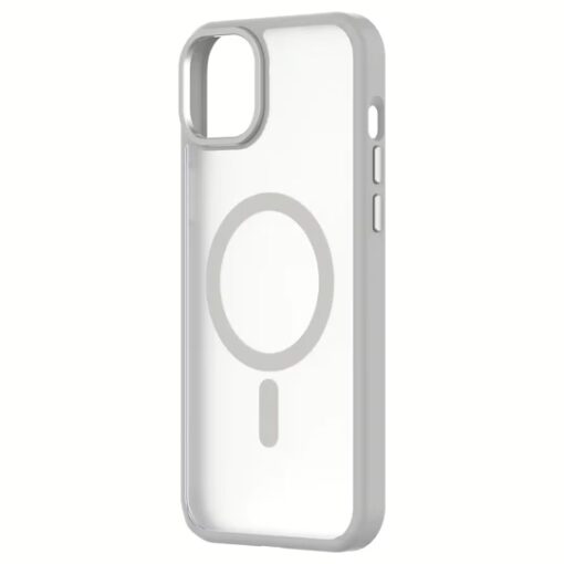 QDOS รุ่น Hybrid Soft with Snap (MagSafe) - เคส iPhone 15 Plus - สี White Grey - Image 6