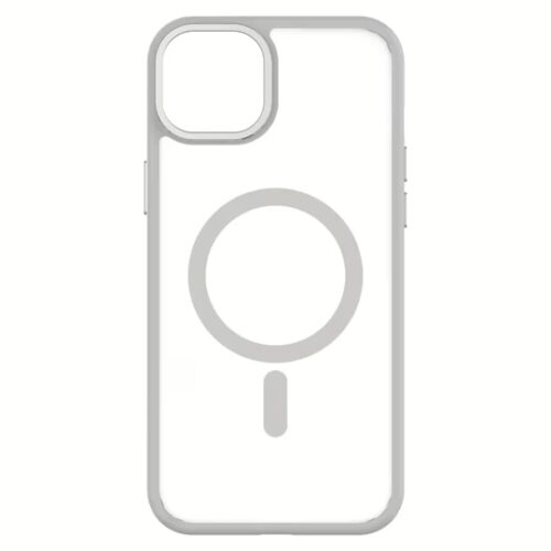 QDOS รุ่น Hybrid Soft with Snap (MagSafe) - เคส iPhone 15 Plus - สี White Grey - Image 5