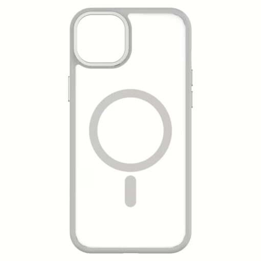 QDOS รุ่น Hybrid Soft with Snap (MagSafe) - เคส iPhone 15 Plus - สี White Grey - Image 5