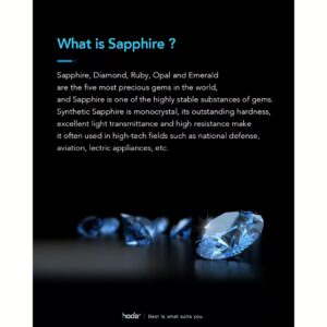 Hoda รุ่น Sapphire Screen Protector - ฟิล์มกระจก iPhone 15 Pro