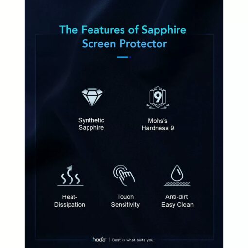 Hoda รุ่น Sapphire Screen Protector - ฟิล์มกระจก iPhone 15 Pro - Image 5