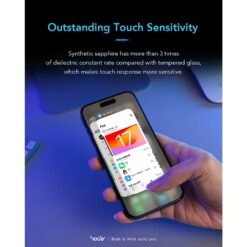 Hoda รุ่น Sapphire Screen Protector - ฟิล์มกระจก iPhone 15 Pro