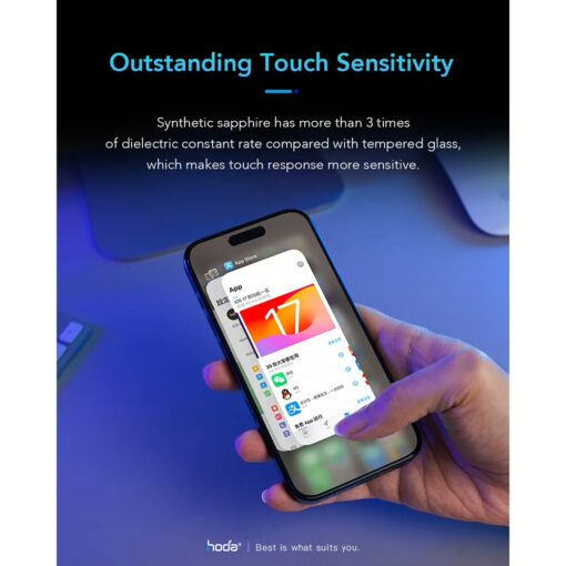 Hoda รุ่น Sapphire Screen Protector - ฟิล์มกระจก iPhone 15 Pro - Image 8