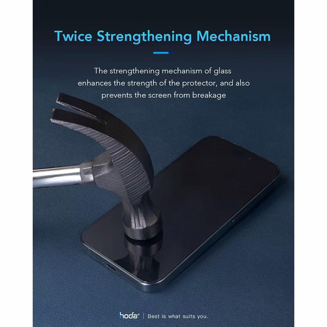 Hoda รุ่น Sapphire Screen Protector - ฟิล์มกระจก iPhone 15 Pro