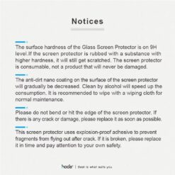 Hoda รุ่น Sapphire Screen Protector - ฟิล์มกระจก iPhone 15 Pro