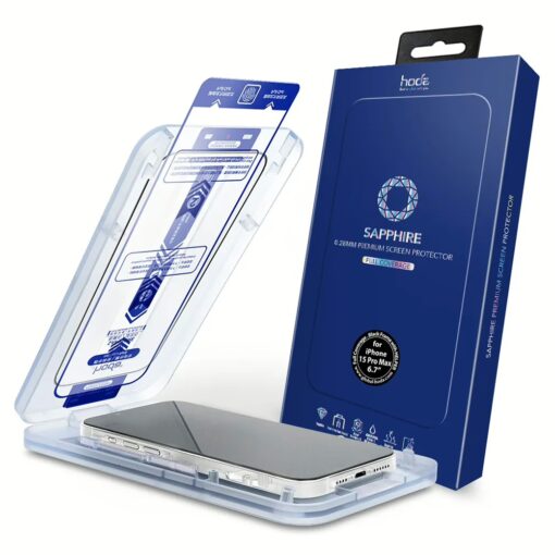 Hoda รุ่น Sapphire Screen Protector - ฟิล์มกระจก iPhone 15 Pro Max