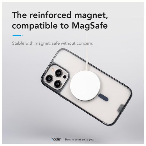 Hoda รุ่น Crystal Pro with MagSafe - เคส iPhone 15 Pro - สี Clear Black - Image 13