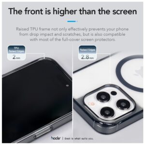 Hoda รุ่น Crystal Pro with MagSafe - เคส iPhone 15 Pro - สี Clear