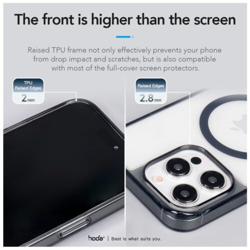 Hoda รุ่น Crystal Pro with MagSafe - เคส iPhone 15 Pro - สี Clear Black - Image 7