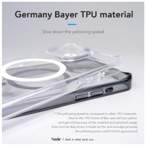 Hoda รุ่น Crystal Pro with MagSafe - เคส iPhone 15 Pro - สี Clear