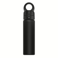 กระบอกพร้อมที่วางโทรศัพท์รองรับ MagSafe Rhinoshield รุ่น AquaStand Stainless Steel - สี Classic Black (แบบมีหลอด)