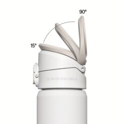 กระบอกพร้อมที่วางโทรศัพท์รองรับ MagSafe Rhinoshield รุ่น AquaStand Stainless Steel - สี Classic White (แบบมีหลอด)