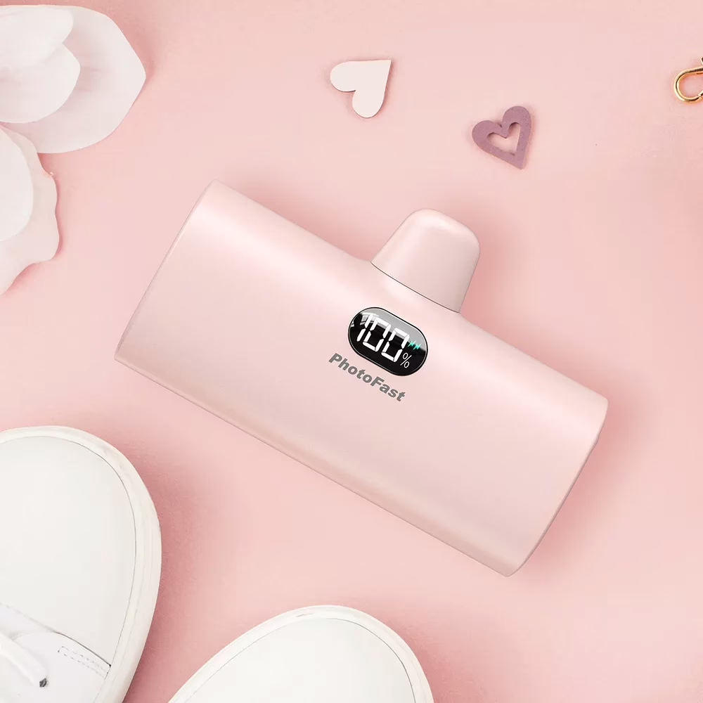 Photofast รุ่น Lighting Power PD หัวชาร์จ Type-C - พาวเวอร์แบงค์ ความจุ 5,000mAh - สี Pink