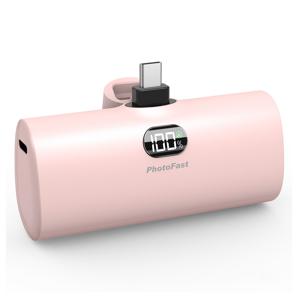 Photofast รุ่น Lighting Power PD หัวชาร์จ Type-C - พาวเวอร์แบงค์ ความจุ 5,000mAh - สี Pink