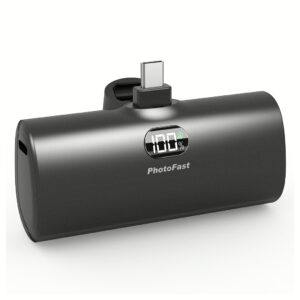 Photofast รุ่น Lighting Power PD หัวชาร์จ Type-C - พาวเวอร์แบงค์ ความจุ 5,000mAh - สี Black