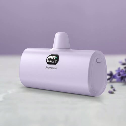 Photofast รุ่น Lighting Power PD หัวชาร์จ Lightning - พาวเวอร์แบงค์ ความจุ 5,000mAh - สี Purple - Image 2
