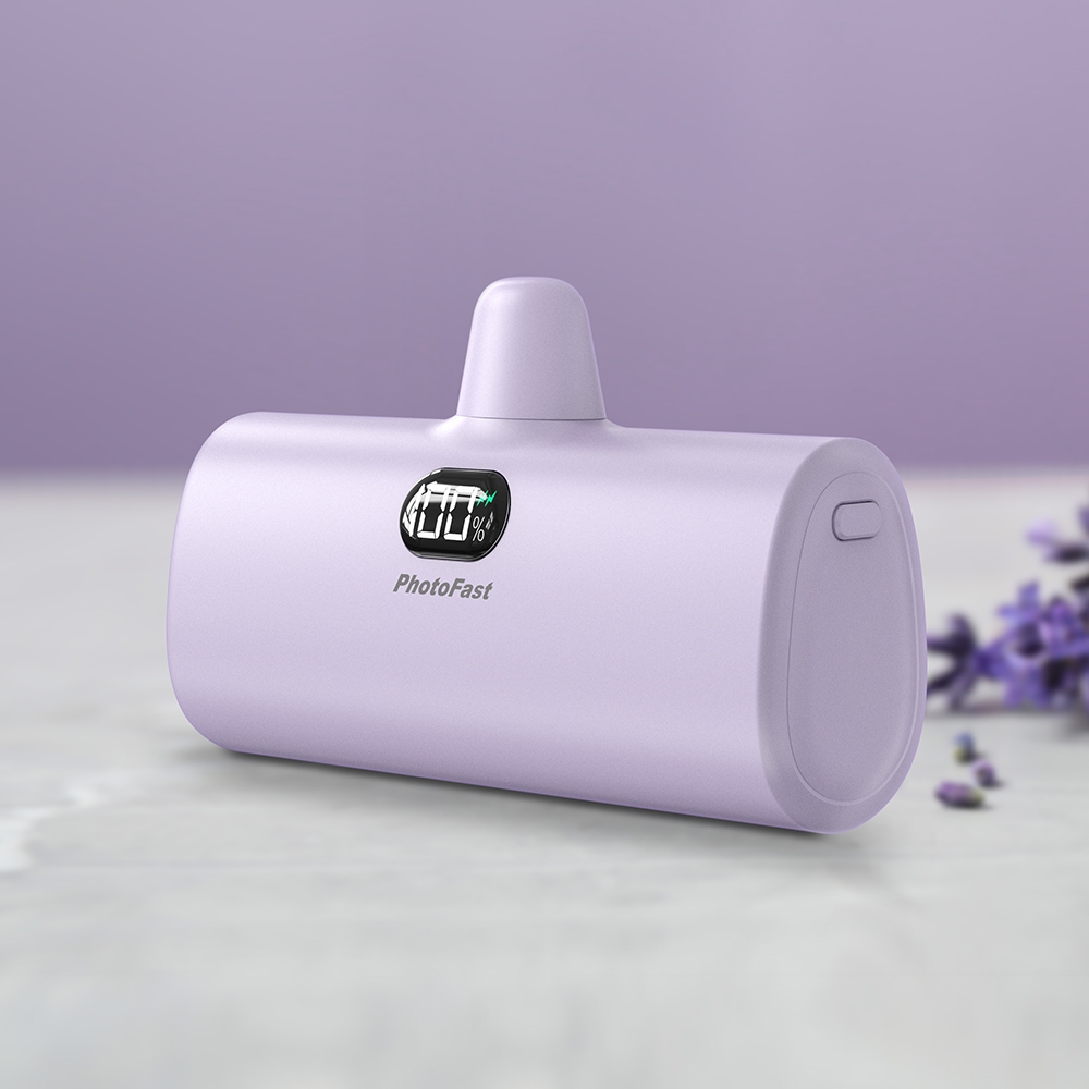 Photofast รุ่น Lighting Power PD หัวชาร์จ Lightning - พาวเวอร์แบงค์ ความจุ 5,000mAh - สี Purple 7 Photofast รุ่น Lighting Power PD หัวชาร์จ Lightning - พาวเวอร์แบงค์ ความจุ 5,000mAh - สี Purple