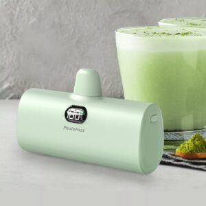 Photofast รุ่น Lighting Power PD หัวชาร์จ Lightning - พาวเวอร์แบงค์ ความจุ 5,000mAh - สี Matcha