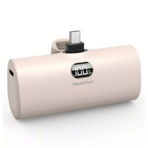 Photofast รุ่น Lighting Power PD หัวชาร์จ Type-C - พาวเวอร์แบงค์ ความจุ 5,000mAh - สี Milk Tea