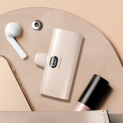 Photofast รุ่น Lighting Power PD หัวชาร์จ Type-C - พาวเวอร์แบงค์ ความจุ 5,000mAh - สี Milk Tea - Image 2