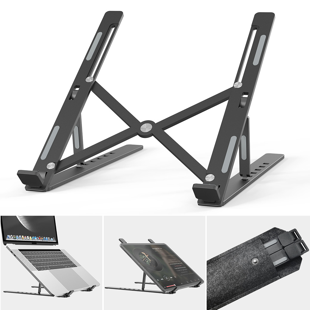 ขาตั้งโน้ตบุ๊ค Mono Dsign รุ่น Aluminium XL Laptop Stand (พร้อมกระเป๋า) - สีดำ