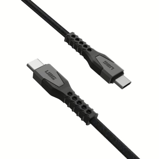 สายชาร์จ UAG รุ่น Rugged Kevlar USB C-to-USB C Cable ความยาว 1.5 เมตร - สี Black/Gray - Image 4