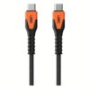 สายชาร์จ UAG รุ่น Rugged Kevlar USB C-to-USB C Cable ความยาว 1.5 เมตร - สี Black/Orange