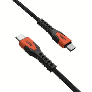 สายชาร์จ UAG รุ่น Rugged Kevlar USB C-to-USB C Cable ความยาว 1.5 เมตร - สี Black/Orange