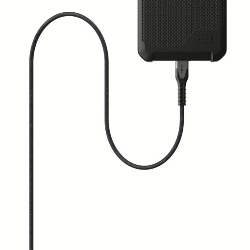 สายชาร์จ UAG รุ่น Rugged Kevlar USB C-to-Lightning Cable ความยาว 1.5 เมตร - สี Black/Gray - Image 7