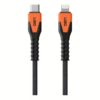 สายชาร์จ UAG รุ่น Rugged Kevlar USB C-to-Lightning Cable ความยาว 1.5 เมตร - สี Black/Orange