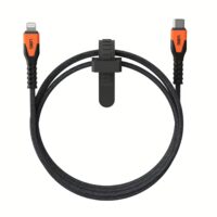 สายชาร์จ UAG รุ่น Rugged Kevlar USB C-to-Lightning Cable ความยาว 1.5 เมตร - สี Black/Orange