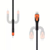 สายชาร์จ UAG รุ่น Rugged Kevlar USB C-to-Lightning Cable ความยาว 1.5 เมตร - สี Black/Orange
