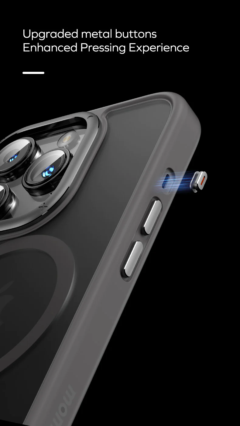 Momax รุ่น Hybrid Magnetic Protective Case (Play) - เคส iPhone 15 Pro Max - สี Pink